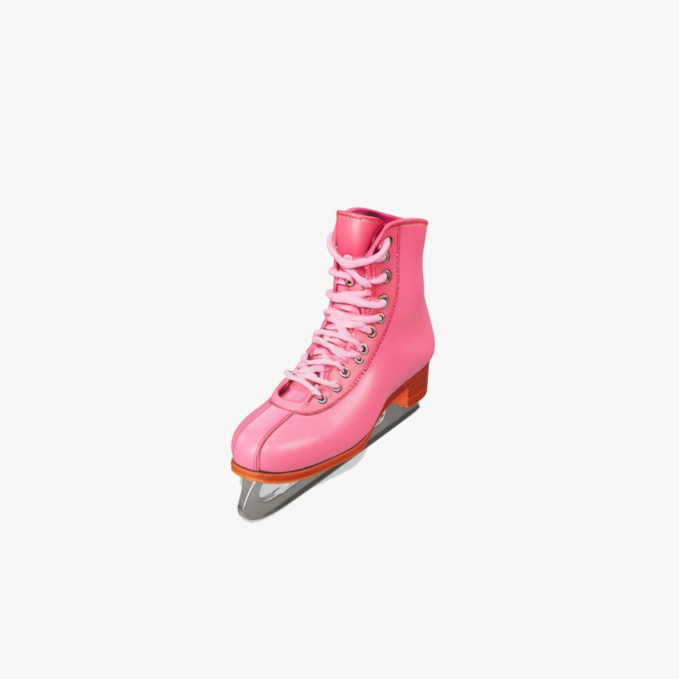 Kids Leather Figure Skate Model Pack for D Rendering